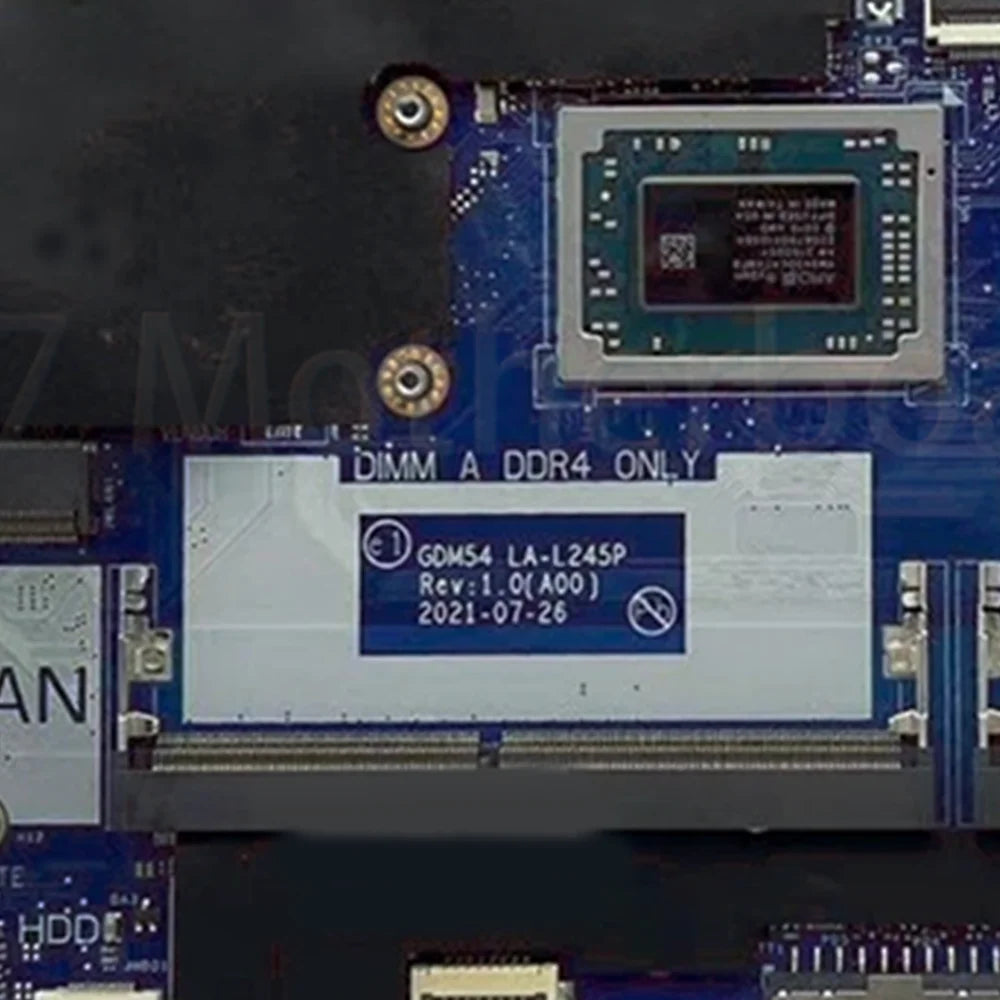 Laptop Motherboard GDM54 LA-L245P For Dell Inspiron 15 3515 With CPU R3-3250U R5-3450U R7-3700U 100% Test Dell laptop repair parts