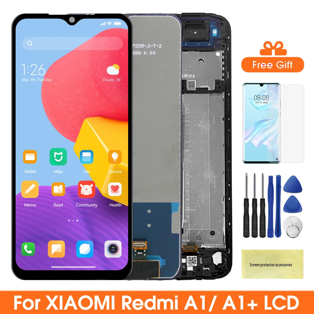 6.52" IPS LCD For Xiaomi Redmi A1 A1+ LCD Display Touch Screen Digitizer Assembly For Redmi A1 Plus 220733SI 220733SG Display Xiaomi phone repair parts
