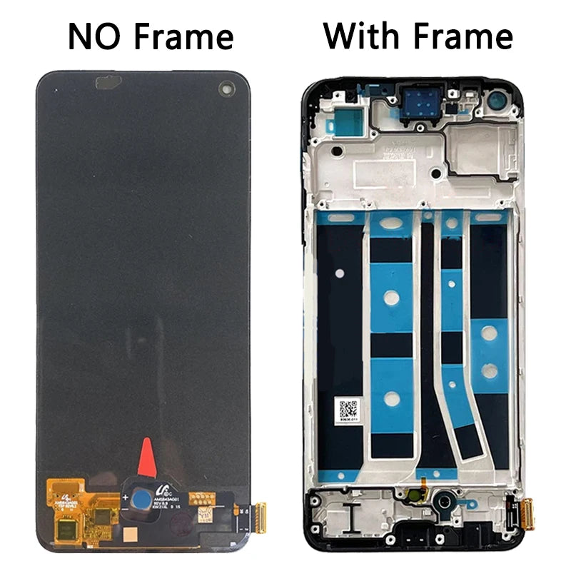 6.43"Super AMOLED For OPPO A78 4G CPH2565 LCD A78 Display With Fingerprint Touch Screen Digitizer Panel Assembly  Oppo phone repair parts