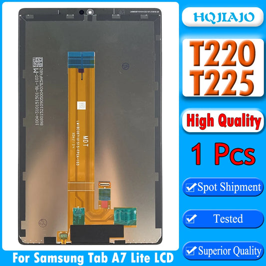High Quality For Samsung Tab A7 Lite 2021 SM-T225 SM-T220 T225 T220 LCD Display Touch Screen Digitizer Glass Panel Assembly Tablet repair parts