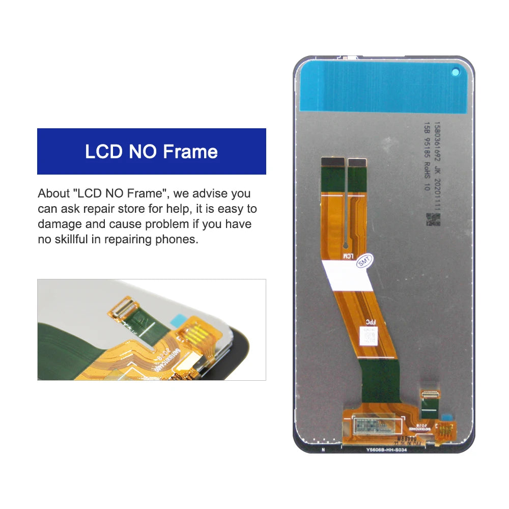 6.4'' A11 Display Screen With Frame, for Samsung Galaxy A11 A115 A115F/DS A115F Lcd Display Touch Screen Digitizer Replacement Samsung phone repair parts