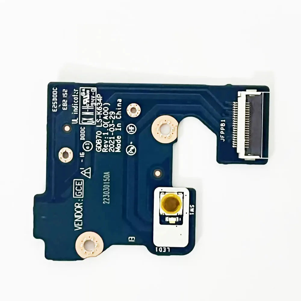 OEM For Dell Precsion 7750 7760 P44E Laptop Switch Power Button Board with Cable Repairing GDB70 LS-K634P 06CG40 LS-J186P 0DM9CY Dell laptop repair parts
