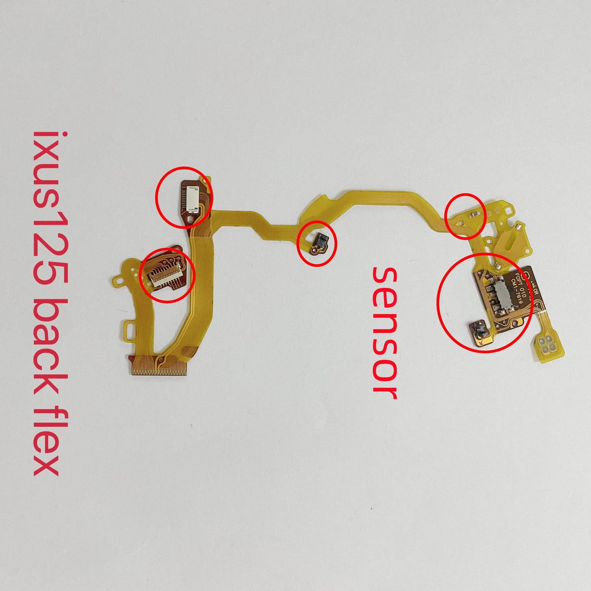 New IXUS125 Lens Back Flex Cable With Sensor for Canon IXUS125 Camera Lens Cable Repair Parts Digital Camera repair parts