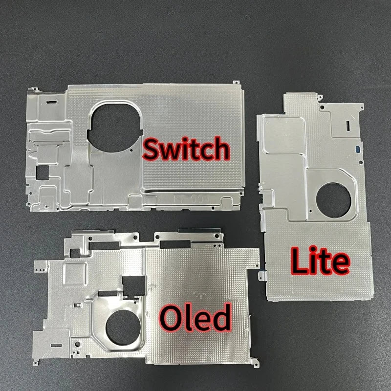 1Piece for Nintendo Switch Aluminum Metal Back Plate Shell for Switch Lite Oled Middle Metal Heat Sink Part  Game console repair parts