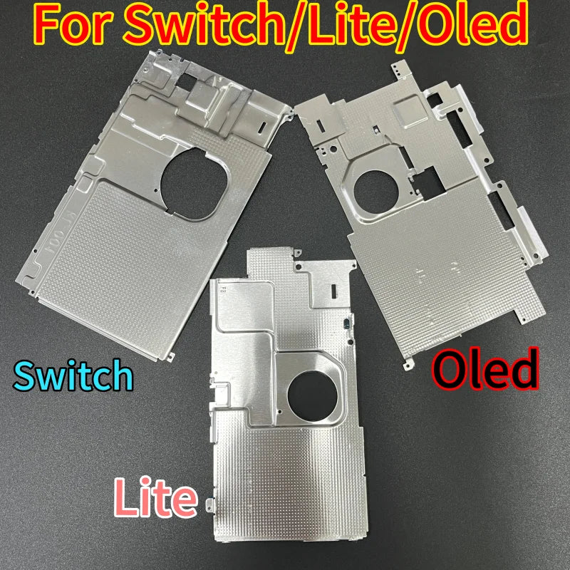 1Piece for Nintendo Switch Aluminum Metal Back Plate Shell for Switch Lite Oled Middle Metal Heat Sink Part  Game console repair parts