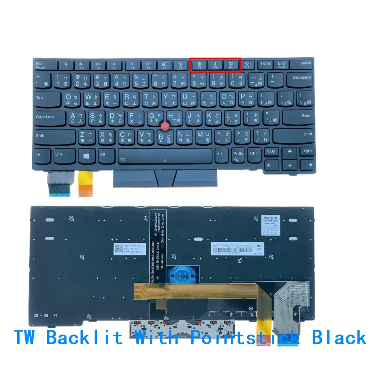 US RU SP LA BR PT TW Backlit Keyboard For Lenovo Thinkpad X280 A285 X395 X390 /L13 gen 1 L13 Yoga gen 1/X13 Gen 1/L13 gen 2 Lenovo laptop repair parts