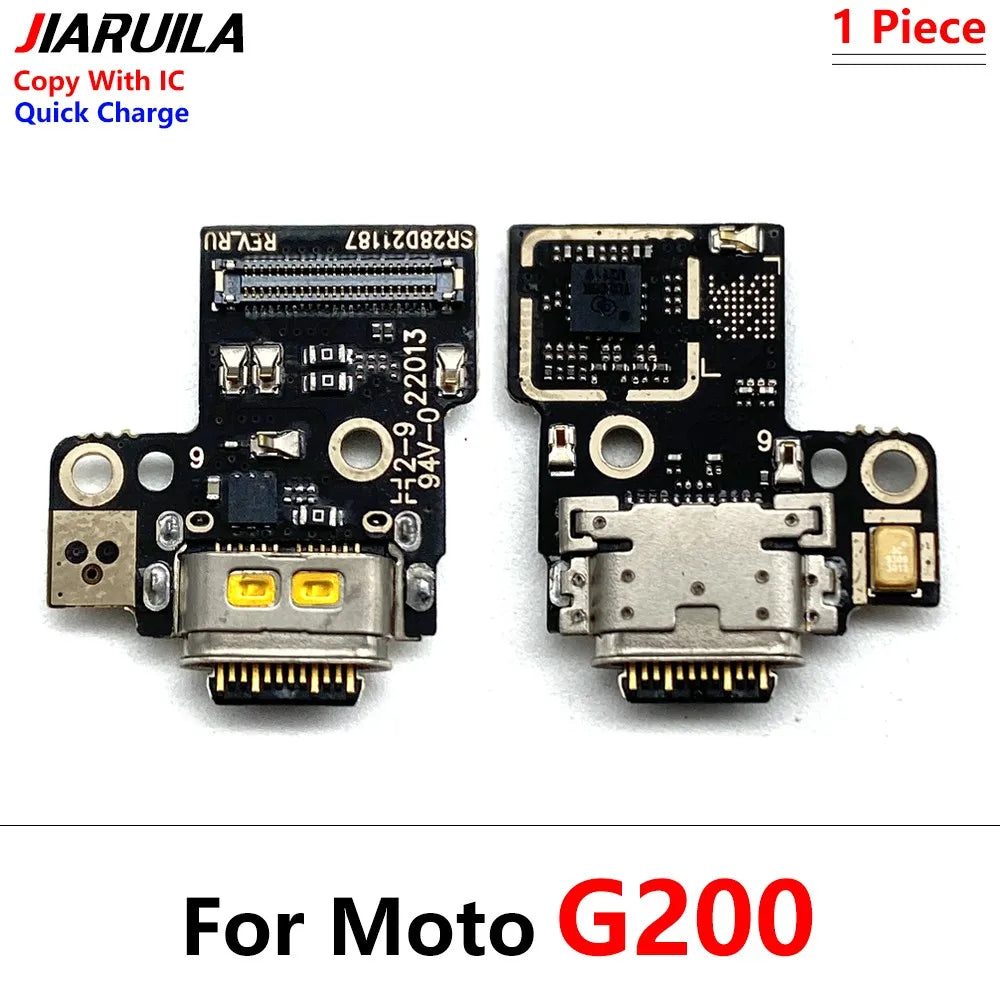 50Pcs USB Charging Board Connector Port Dock Flex Cable For Moto G10 G100 Power G20 G30 G31 G41 G60 G60s G71 G51 G50 5G G82 Motorola phone repair parts