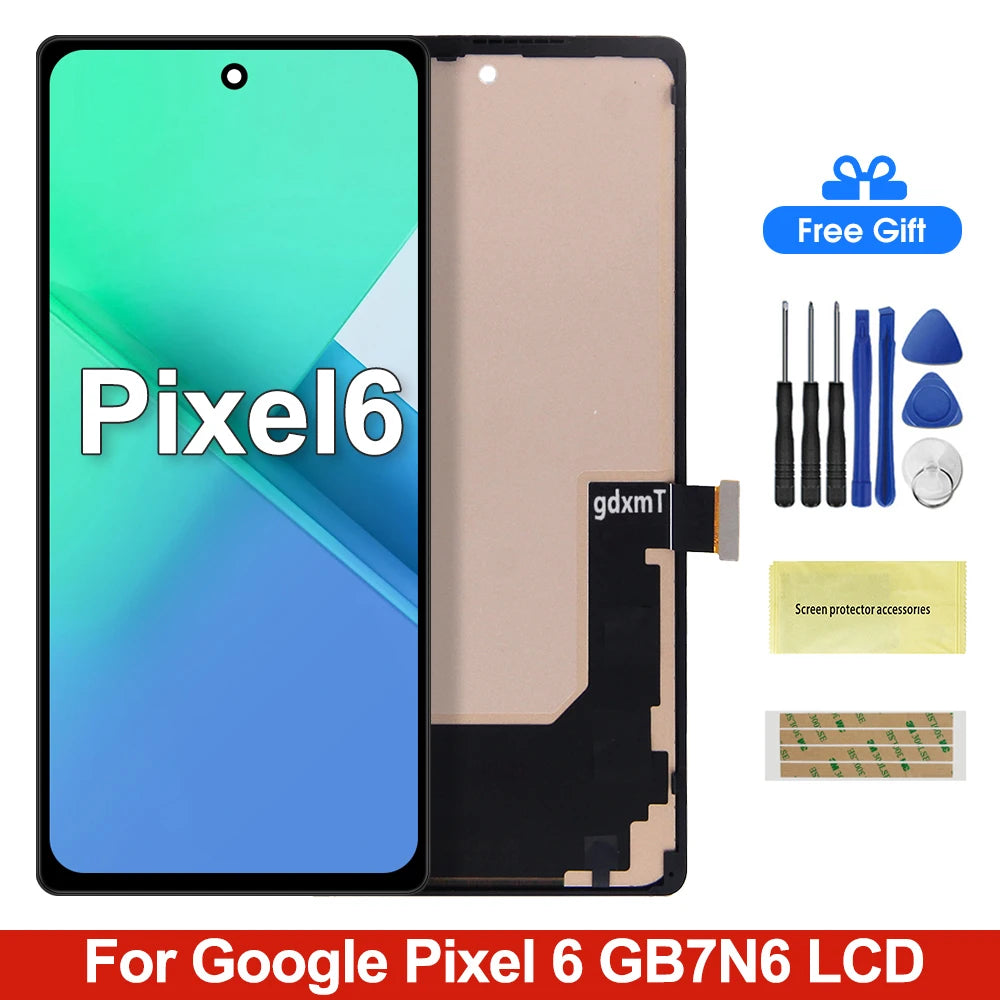 For Google Pixel 6 LCD GB7N6 G9S9B16 G9S9B Display Touch Screen Digitizer Assembly For Google Pixel 6 Display 100% Tested Google phone repair parts