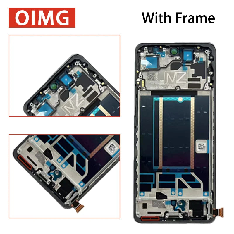 6.67"Super AMOLED For Oppo Reno13 F Reno 13F 4G LCD Display Touch Screen Digitizer CPH2701 CPH2699 Display Parts Oppo phone repair parts Realme phone repair parts