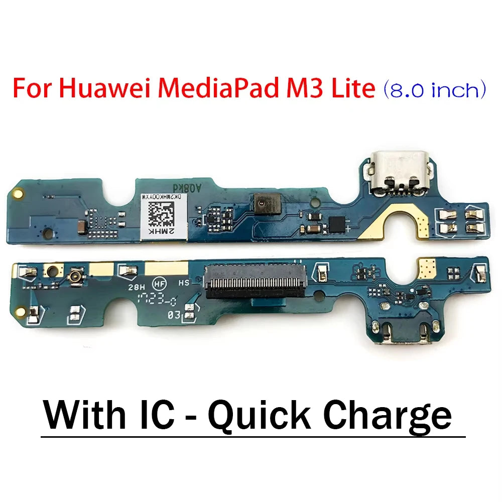 For Huawei MediaPad M3 Lite 8 8.0 CPN-W09 CPN-AL00 CPN USB Flex Cable Dock Connector Charging Charger Port Board Huawei phone repair parts