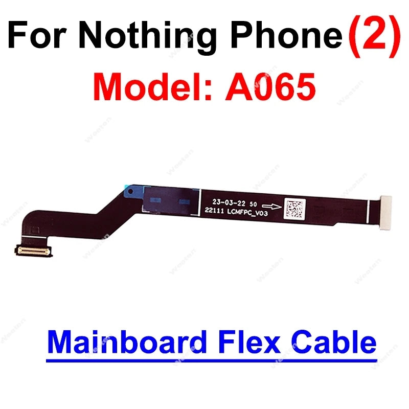 USB Charger Port Flex Cable For Nothing Phone 1 2 2A Motherboard Flex Cable Mainboard LCD Screen Flex Cable Connector Parts  Other Brand phone repair parts
