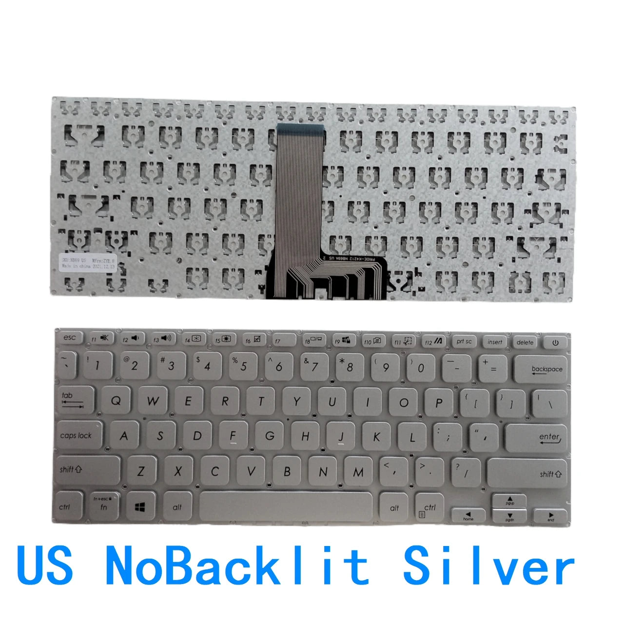 New US Russian Spanish Language  Backlit Keyboard For ASUS Vivobook 14 X409 X409F X409D X409U X409UA X409FA FL X409JA  ASUS laptop repair parts