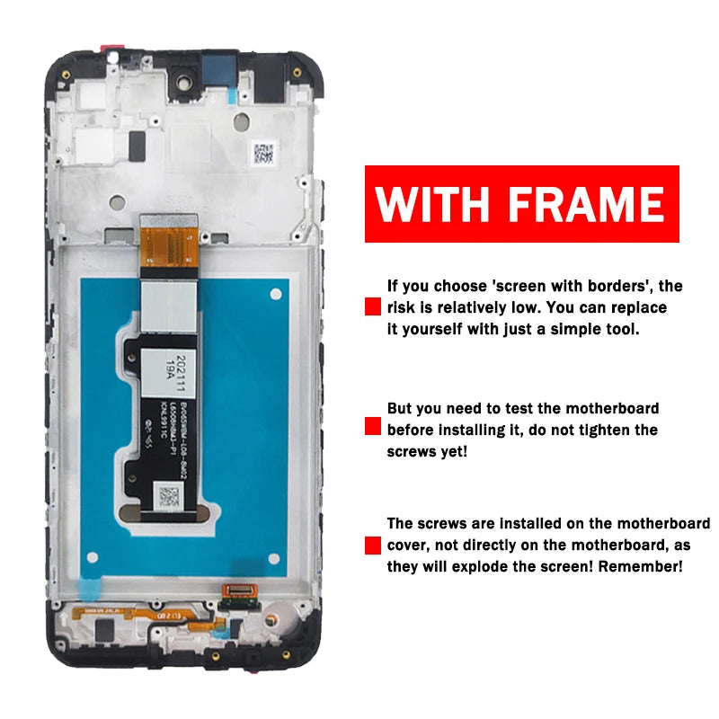6.5'' High Quality For Moto E32 LCD Screen Display with Touch Digitizer Assembly for Motorola E32s LCD E32s Display Frame Motorola phone repair parts