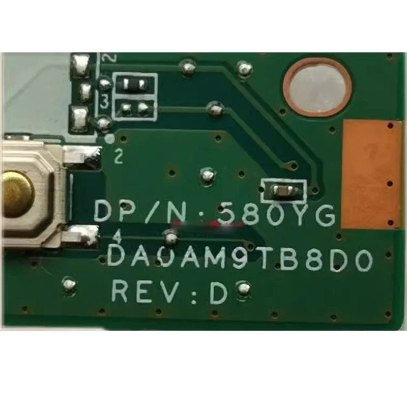 For Dell Inspiron 7557 7559 5577 5776 5576 power button daughter circuit board 580YG 0580YG DA0AM9TB8D0 GRN82 0GRN82 3XD8X Dell laptop repair parts