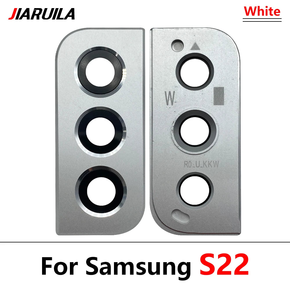 10Pcs/Lot, Rear Camera Glass Lens Back Camera Glass Cover Frame For Samsung S22 S23 Plus Ultra Replacement Parts Samsung phone repair parts