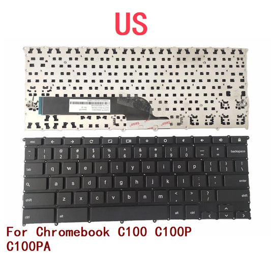 New US Laptop Keyboard For ASUS Chromebook C100 C100P C100PA Notebook PC Replacement ASUS laptop repair parts