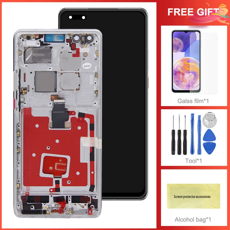 For Huawei Mate 40 Pro NOH-NX9 NOH-AN01 LCD Display Touch Screen Digital For Huawei Mate 40 Pro Screen Replacement Tested HUAWEI phone repair parts