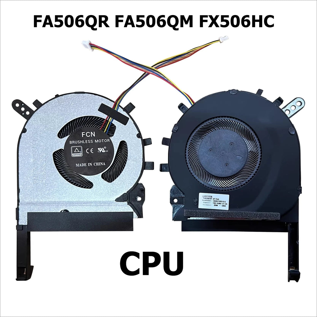 CPU GPU Colling fan for Asus FA506 FX506L FX506LU Fan FA706 FX505 TUF gaming  DFS5K12304363H DFS5K12114262H Asus laptop repair parts