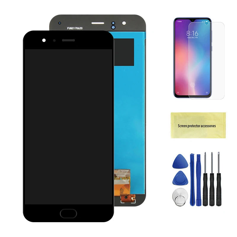 Mi 6 Display Screen with Frame, for Xiaomi Mi 6 MCE16 Lcd Display Digital Touch Screen with Frame for Xiaomi Mi6 Replacement Xiaomi phone repair parts