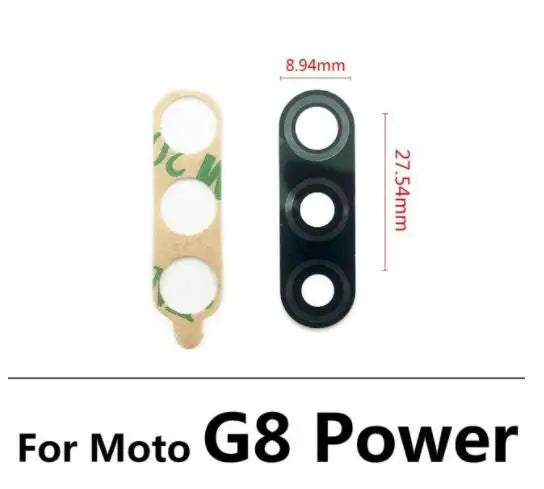 10Pcs/Lot,  Camera Glass For Motorola Moto G8 G9 Plus Play Power Lite Rear Back Camera glass Lens With Glue Adhesive Motorola phone repair parts