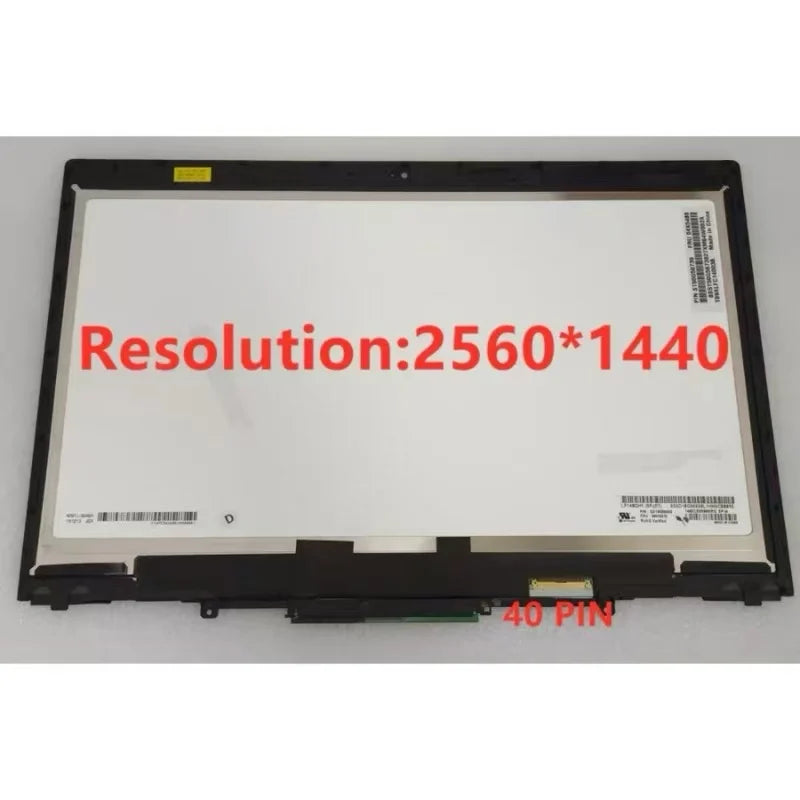 14" Ips Touch Screen Assembly for Lenovo ThinkPad X1 Yoga 1St Gen (2016), Lcd Digitizer 01Ay702 00Ur191 01Ay703 00Ur190 Replace Lenovo laptop repair parts