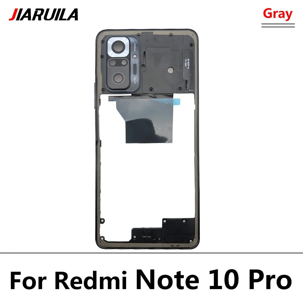 For Xiaomi Redmi Note 10 / Note 10s / Note 10 Pro Middle Frame Holder Housing Replacement Repair Parts Xiaomi  Xiao mi phone repair parts