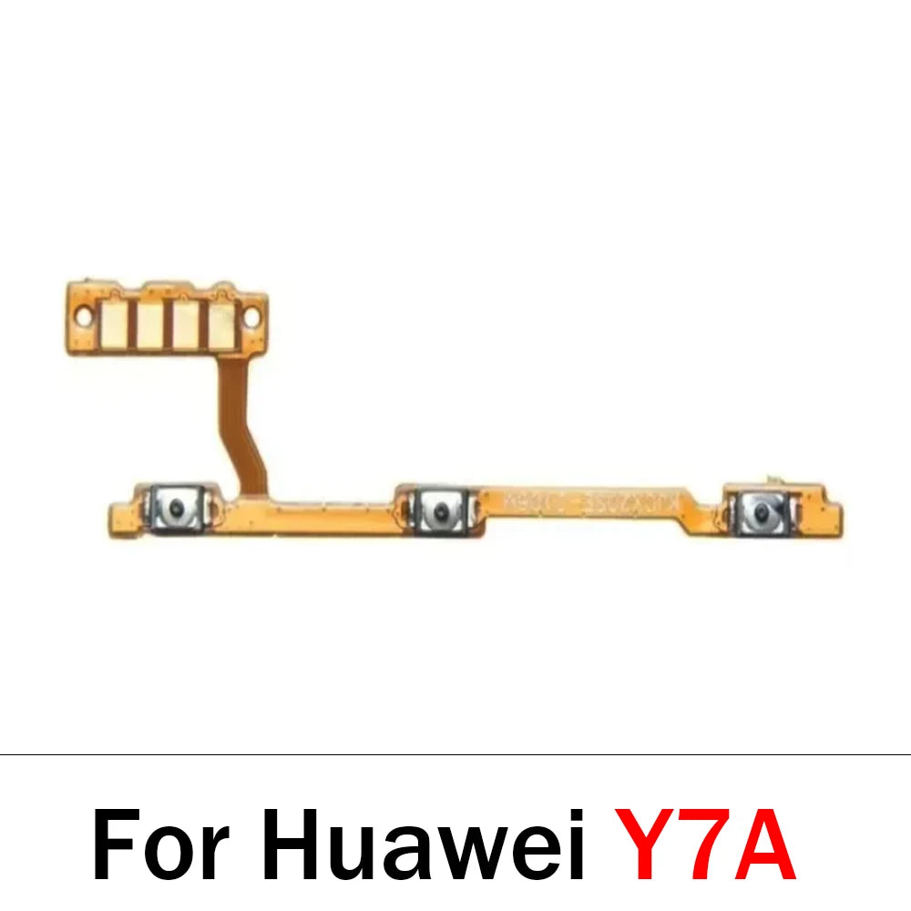 10Pcs, Power On Off Volume Side Button Key Flex Cable For Huawei Y6 Y7 Y9 Prime 2017 2018 2019 Y6s Y6P Y7A Y7P Y8S Y8P Y9S Y9A Huawei phone repair parts
