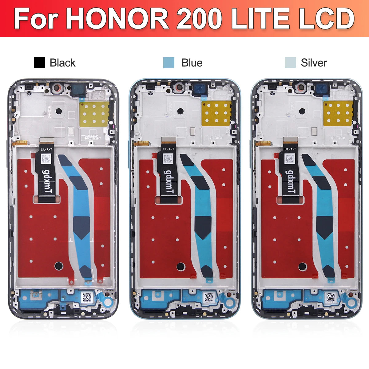 6.7'' LCD For Honor 200 Lite Display Touch Screen Digitizer Assembly Parts with frame For Honor 200 Lite Screen Replacement Honor phone repair parts