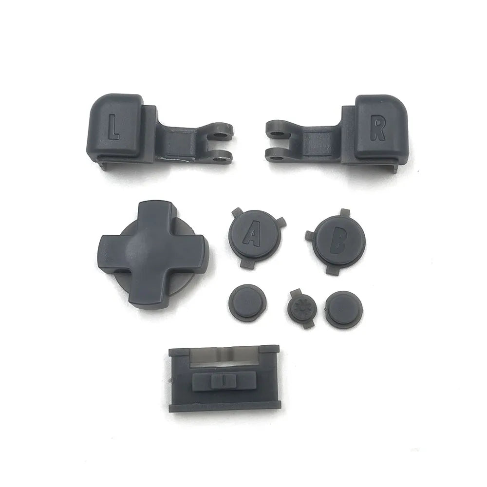For GameBoy Advance SP Plastic Full Button Set For GBA SP A B Select Start Power ON/OFF L R Buttons Kit D Pad Game console repair parts