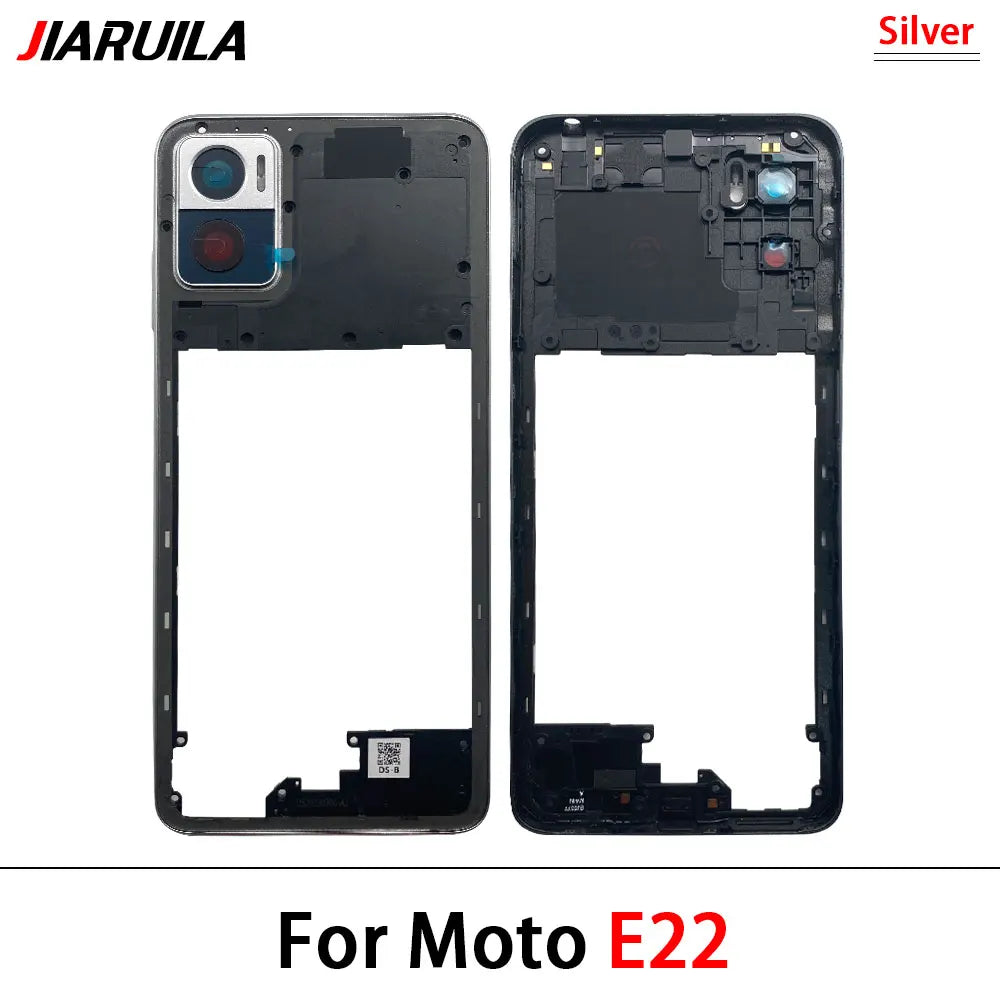 New Middle Frame Cover For Motorola For Motorola Moto E22 E32 E13 E22i Edge 20 Lite Middle Housing with Lens Frame Parts Motorola phone repair parts