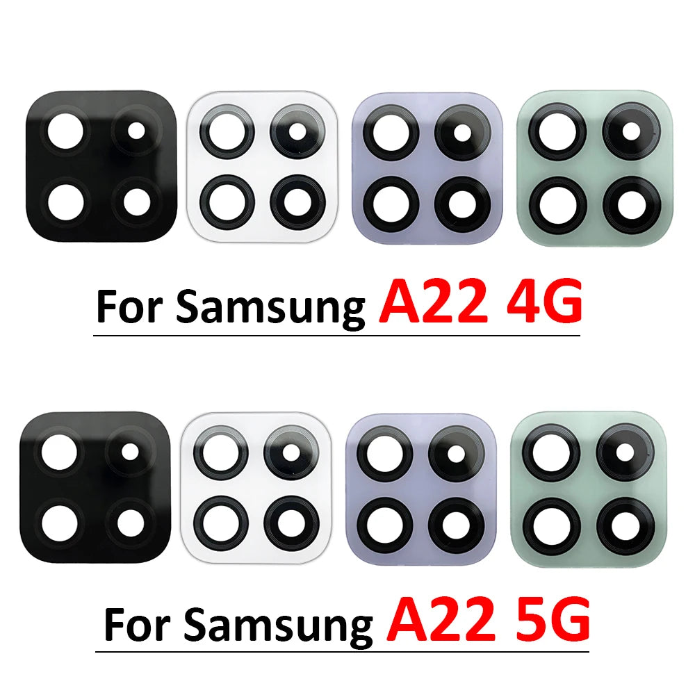 Back Rear Camera Glass Lens With Adhesive For Samsung A02 A02s A03 Core A03s A22 4G 5G A32 A52 A72 A33 A53 A73 Samsung phone repair parts