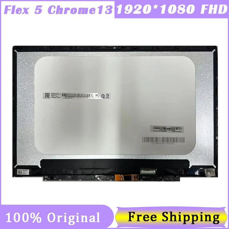 13.3 Inch Touch Screen For Lenovo Flex 5 Chrome 13ITL6 Digitizer Display Panel Assembly 1920*1080 FHD IPS LCD Panel Lenovo laptop repair parts