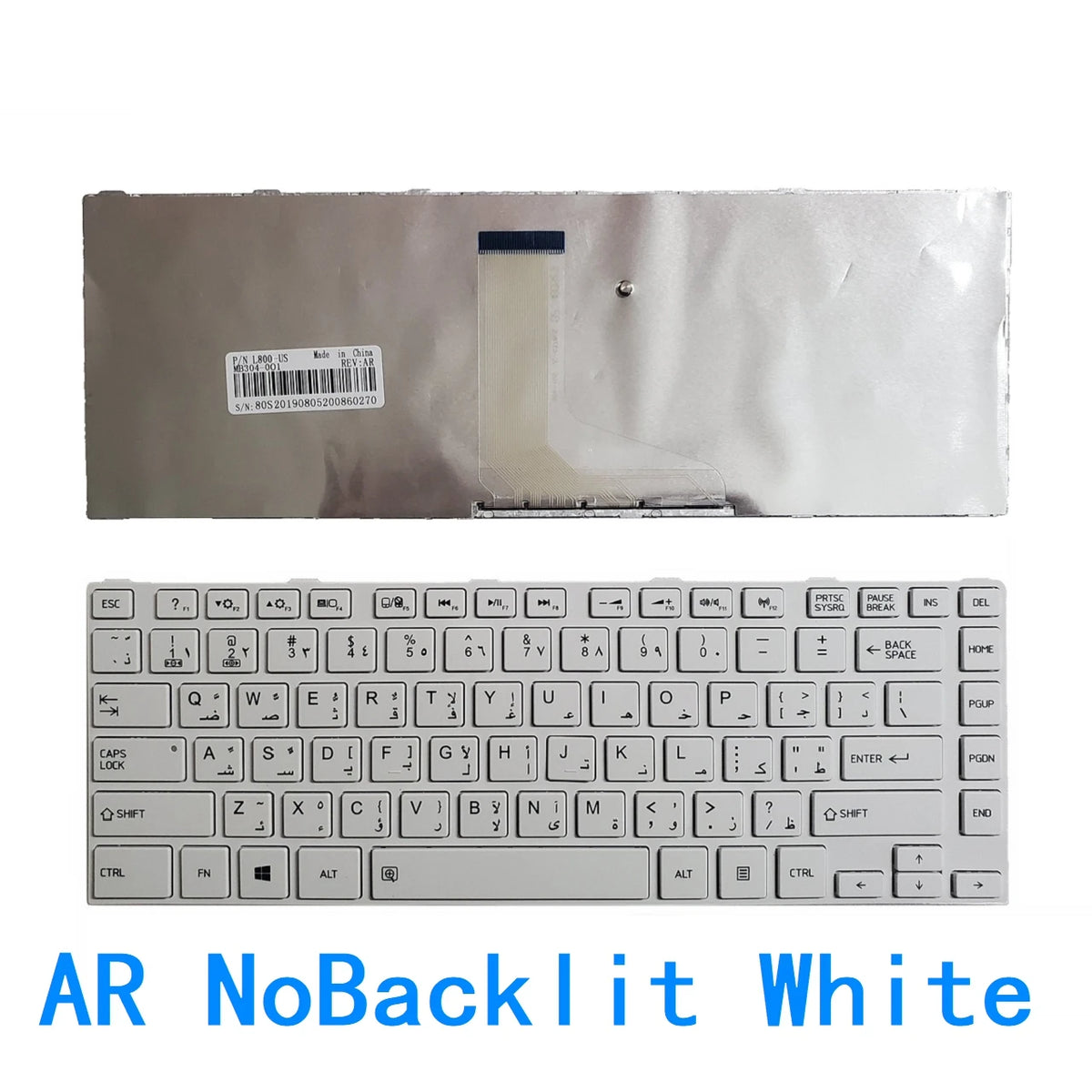 New US Spanish Arab Language  Backlit Keyboard For Toshiba Satellite L840 L845 L845d L800 L805 L830 Replacement Keyboard