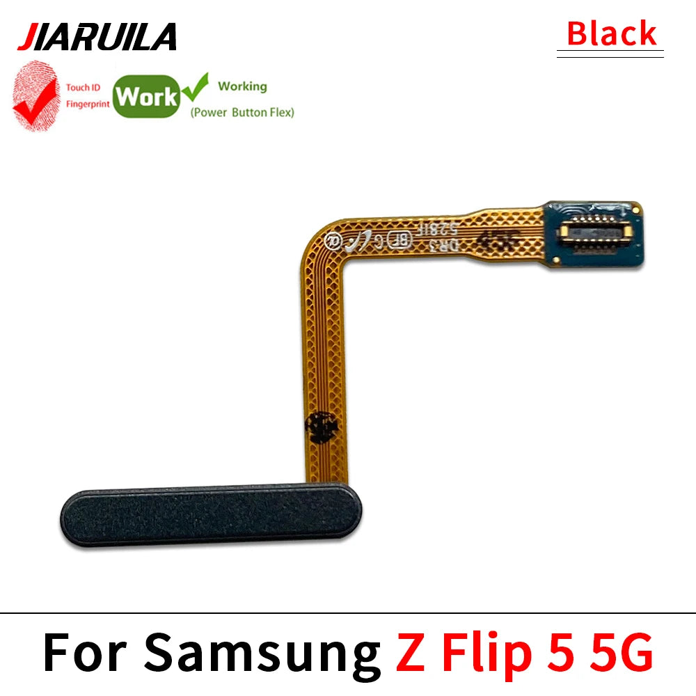 Fingerprint Home Button Fingerprint Menu Return Key Recognition Sensor Flex Cable For Samsung Z Flip 3 4 5 5G Samsung phone repair parts