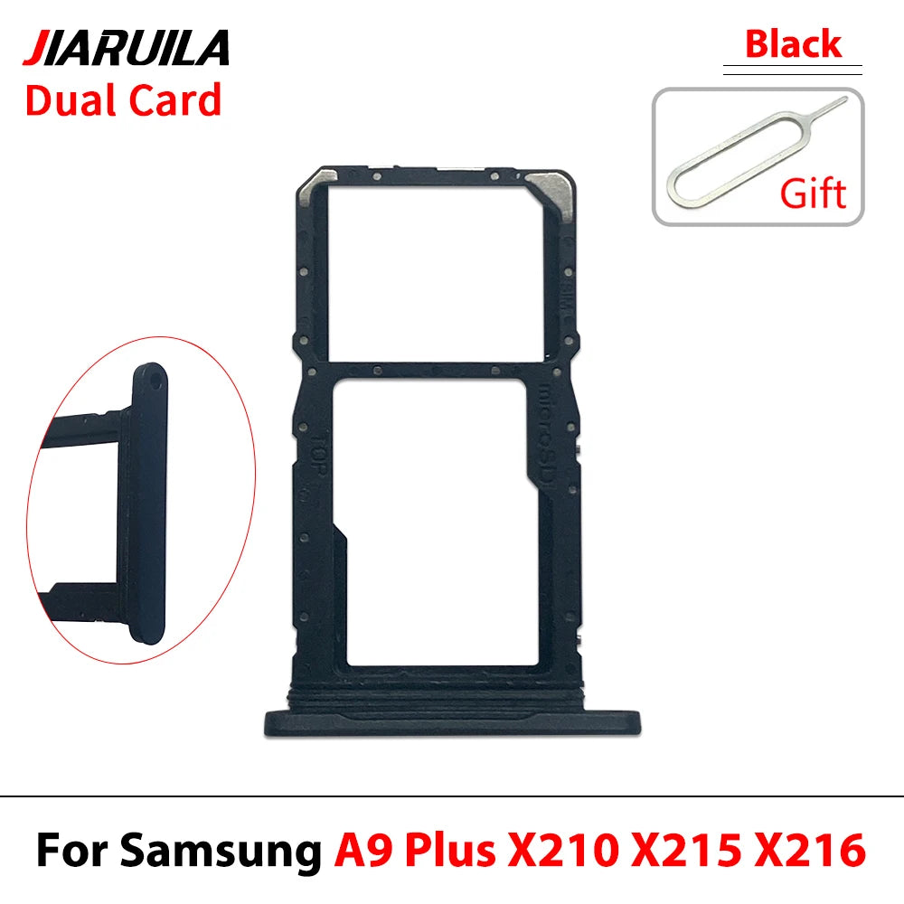New For Samsung Tab A9+ A9 Plus 11" X210 X215 X216 SIM Card Tray Slot Micro SD Chip Holder Pocket Drawer Dual Single SIM Card Samsung phone repair parts