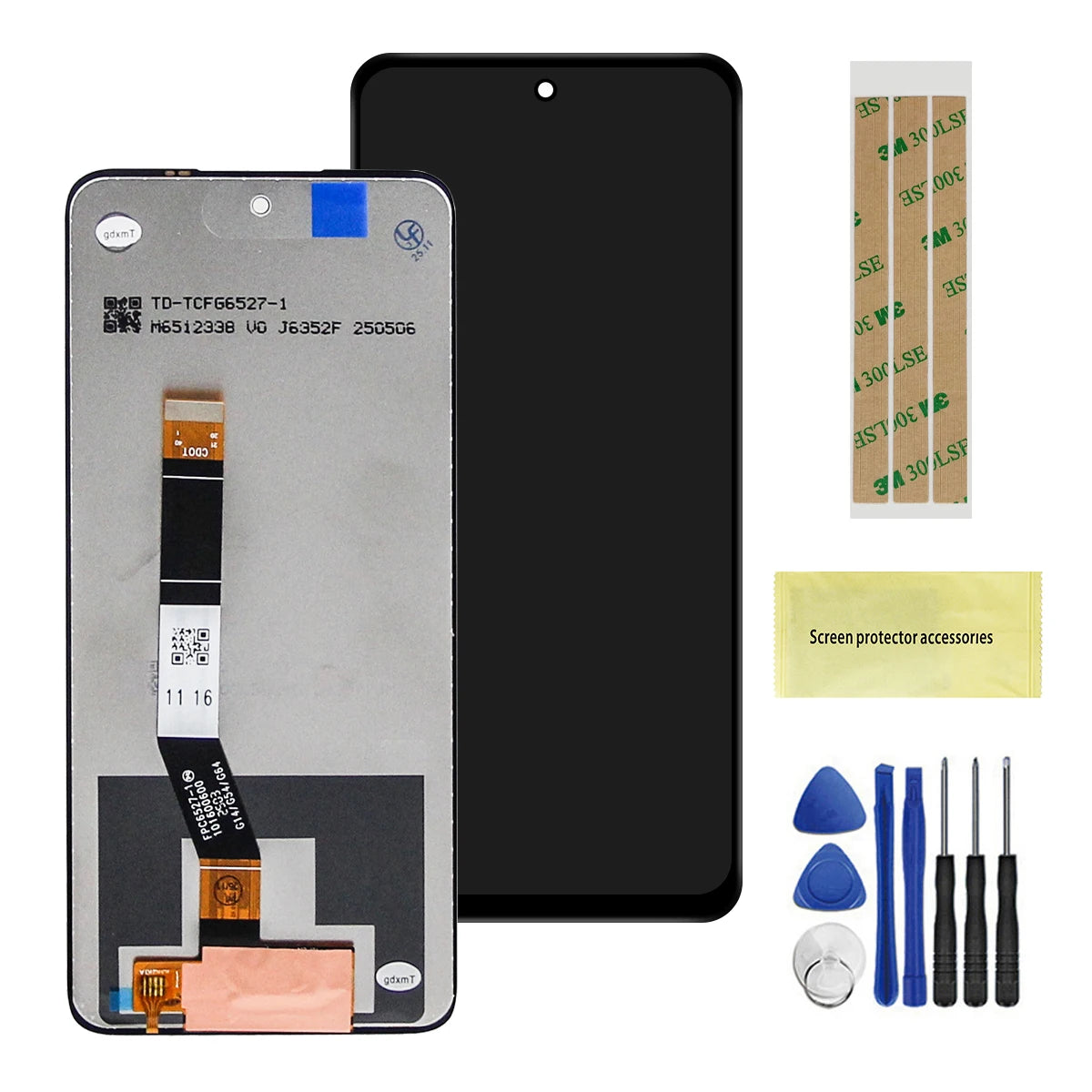 For Motorola Moto G54 LCD Display Touch Screen Frame Digitizer Full Assembly for Motorola Moto G54 XT2343 XT2343-1-2-5 Motorola phone repair parts