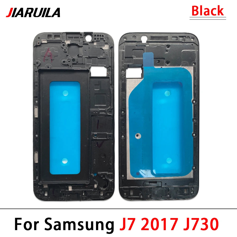10Pcs, Front Housing LCD Display Frame For Samsung  J4 Prime J4 Core J6 Plus J610 J7 2017 Housing Middle Frame Bezel Plate Cover Samsung phone repair parts