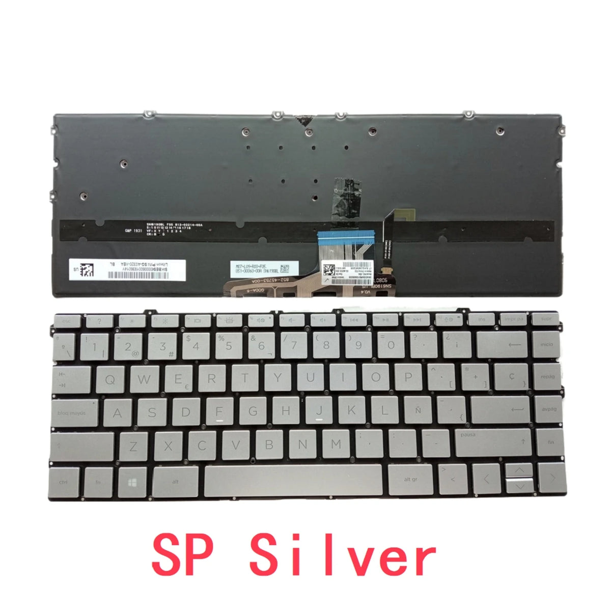 New US Spanish Laptop Backlit Keyboard For HP Spectre x360 13-AW 13-AW0003DX 13-AW0008CA 13-AW0013DX 13-AW0020NR 13-AW0023DX  HP laptop repair parts