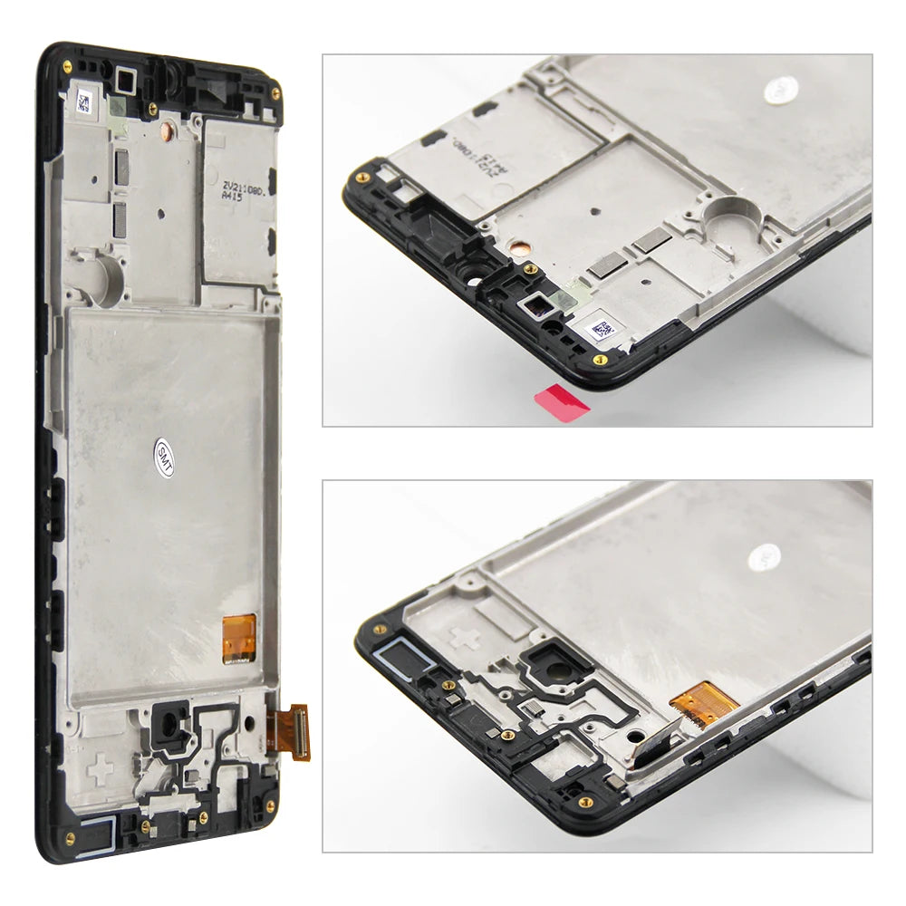 AMOLED A41 Display Screen, for Samsung Galaxy A41 A415 A415F LCD Display Touch Screen Digitizer with Frame Replacement Samsung phone repair parts