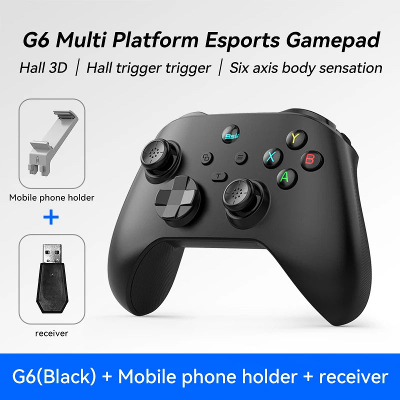 G6 Wireless Mobile Game Controller with Hall Trigger and Hall Joystick Supporting Switch/PC/Android/iOS Game console Accessories