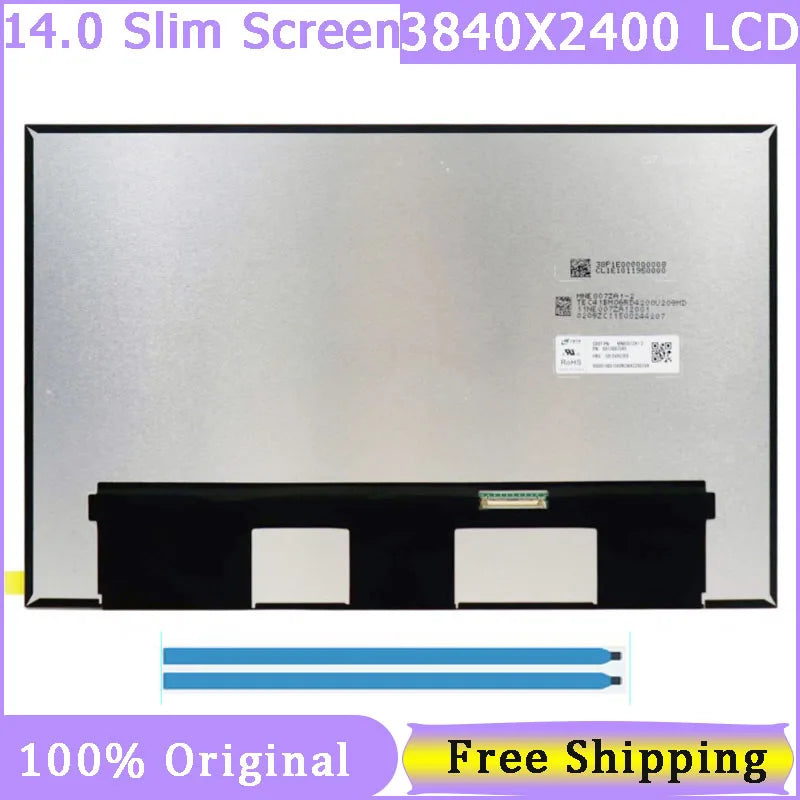14 Inch Slim 40 Pin Laptop Screen For Lenovo ThinkPad X1 Carbon 9th 10th Gen B140ZAN02.1 MNE007ZA1-4 MNE007ZA1-2 3840X2400 UHD Lenovo laptop repair parts