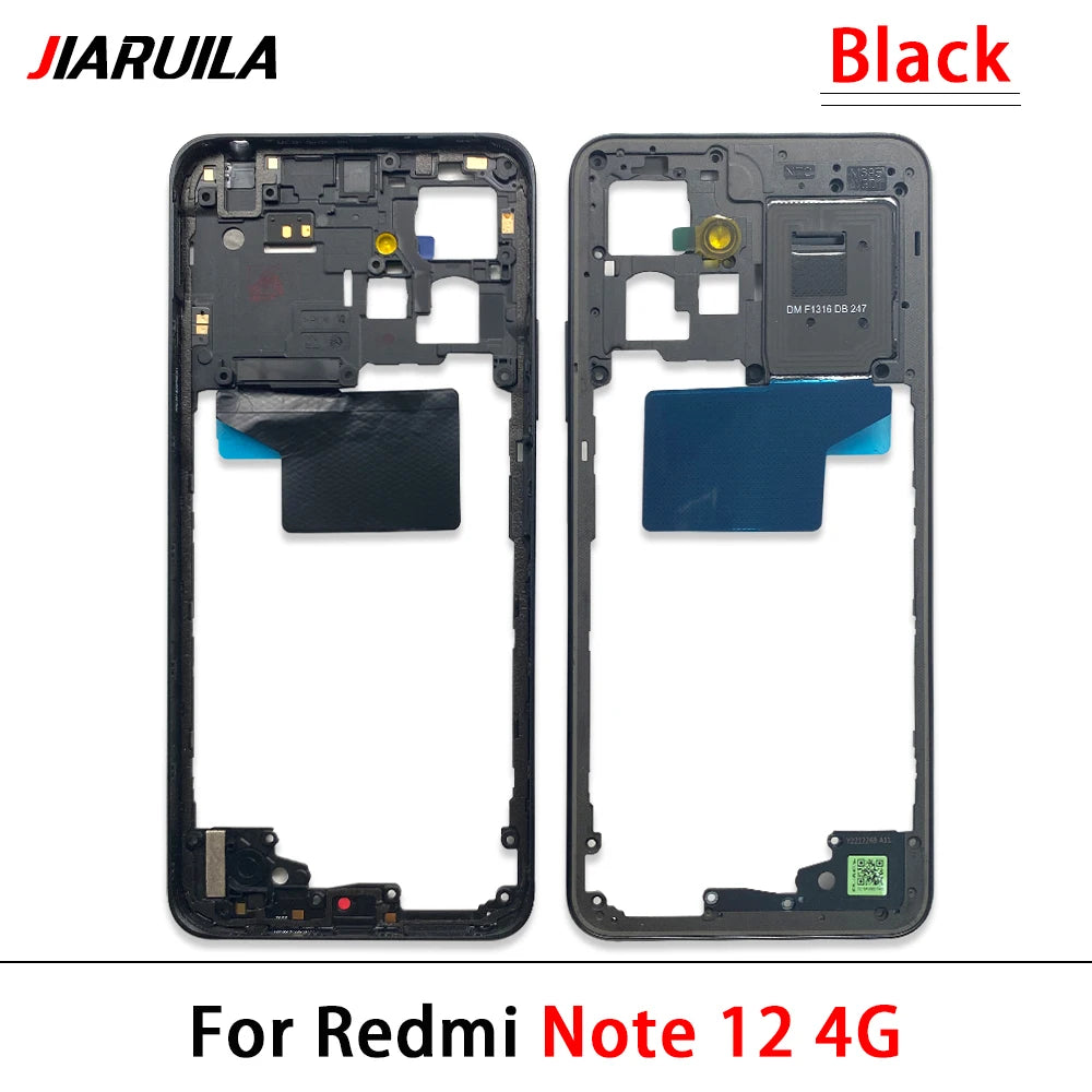 For Xiaomi Redmi Note 12 4G / Note 12 5G / Note 12 Pro 4G 5G / Note 12s Middle Frame Holder Housing Replacement Parts  Xiaomi  Xiao mi phone repair parts