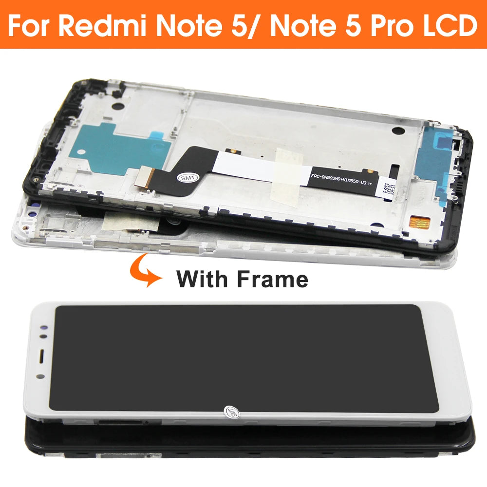Screen for Xiaomi Redmi Note 5 Pro LCD Display Digital Touch Screen with Frame for Xiaomi Redmi Note 5 MEI7S MEI7 Replacement Xiaomi phone repair parts