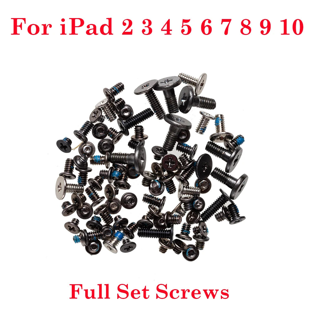 Inner Accessories Bottom Bolt Full Screw Set For iPad 2 3 4 5 6 7 8 9 10 5th 6th 7th 8th 9th 2017 2018 2019 2020 2021 Air 1 2 iPad tablet repair parts