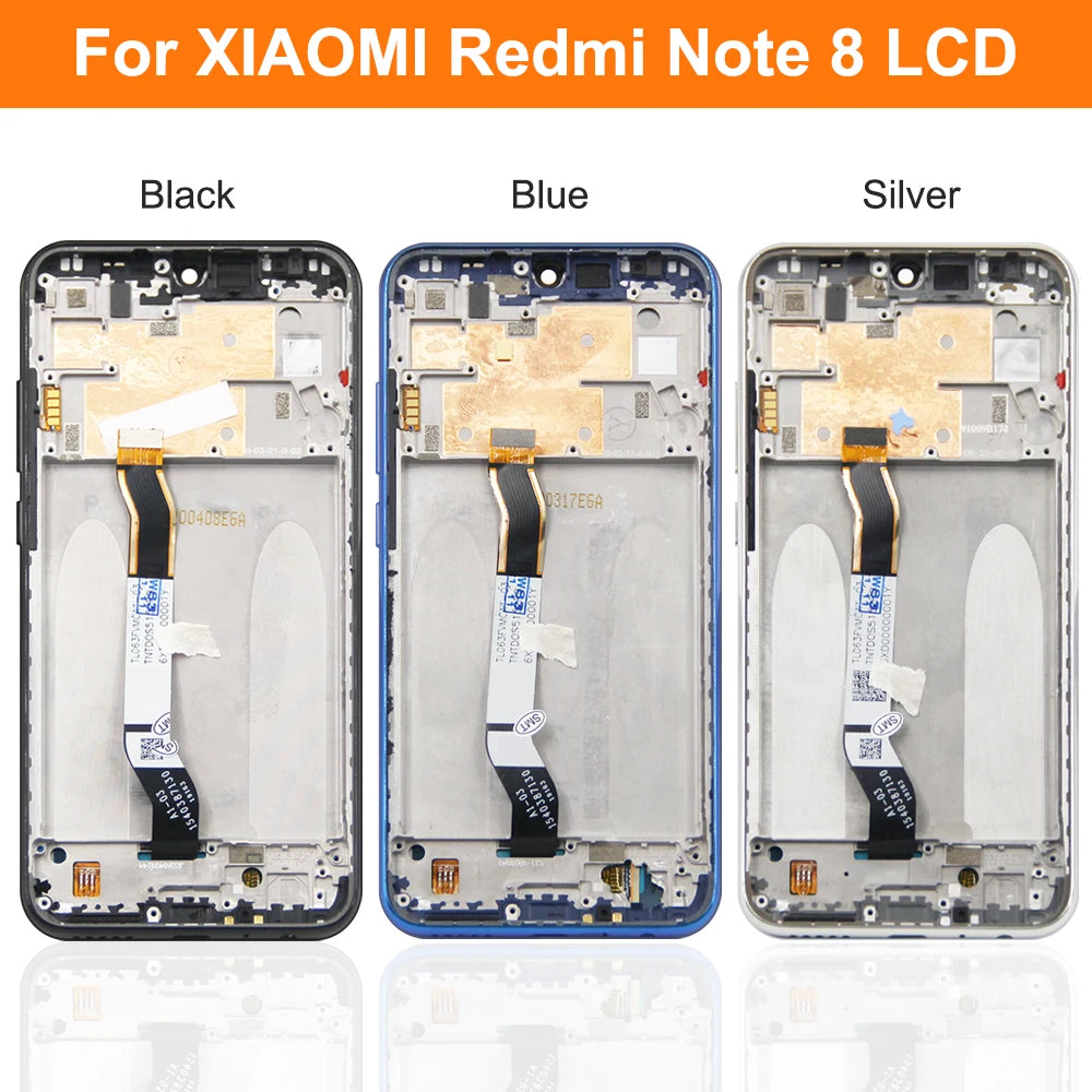 Screen for Xiaomi Redmi Note 8 M1908C3JH M1908C3JG Lcd Display Digital Touch Screen with Frame for Redmi Note 8 Replacement Xiaomi phone repair parts