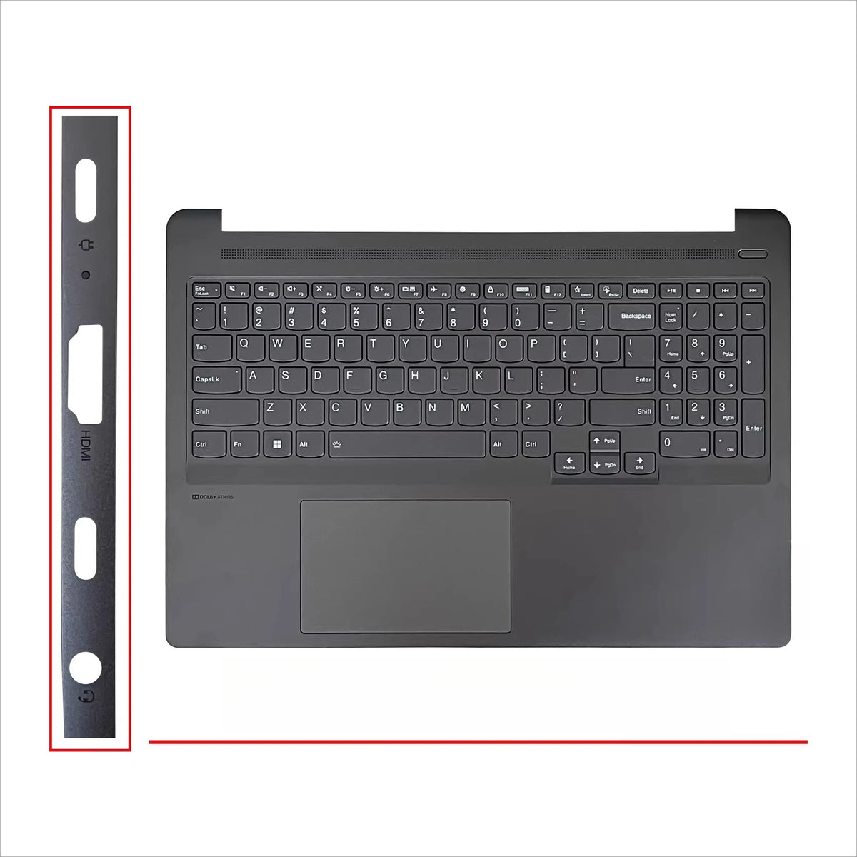 Upper case keyboard for Lenovo Xiaoxin PRO 16ACH IHU 2021 ideapad 5 Pro-16IHU6 topcase palmrest cover touchpad 5CB1C81089 5CB1C75002 Lenovo laptop repair parts