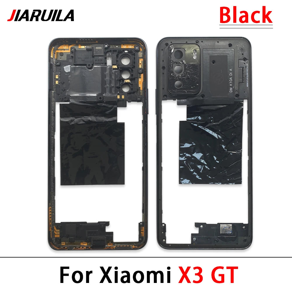 New Middle Frame Bezel Middle Plate Plastic For Xiaomi Poco X3 X4 GT X4 X5 M5s M4 Pro 4G 5G Middle Frame With Volume Button Xiaomi  Xiao mi phone repair parts