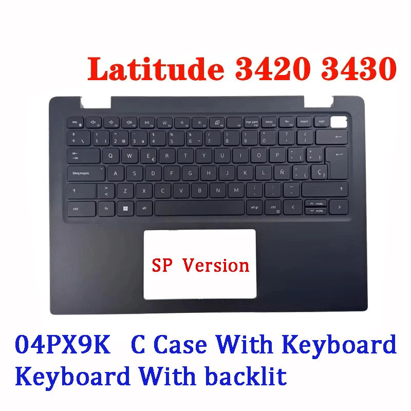 NEW ORIGINAL Laptop Top Case For Dell Latitude 3420 3430 E3420 US/UK/IT/GR/SP/BE Version 4PX9K  04PX9K Dell laptop repair parts