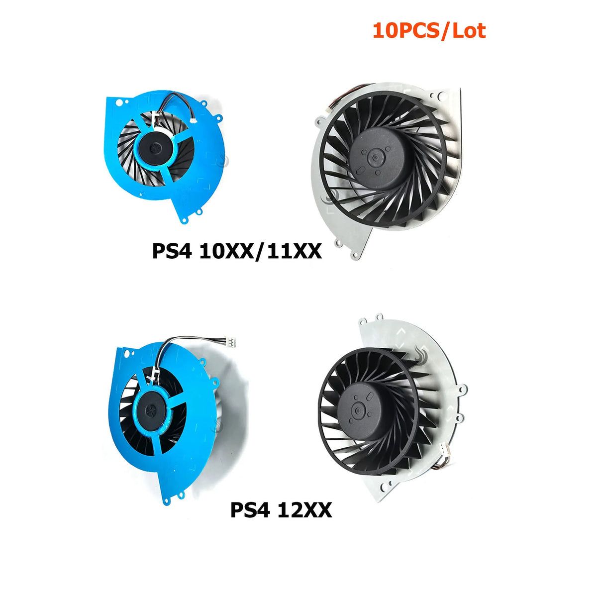 10PCS Internal Cooling Fan for PS4 1000/1100/1200 Game Console Cooler for PS4 Fat Host Fan  Game console repair parts