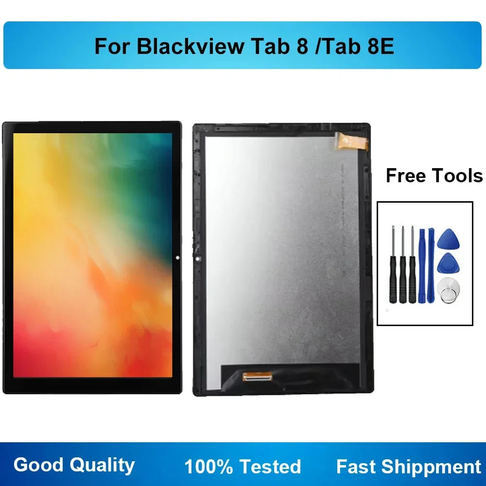 OEM Screen 10.1 Inch For Blackview Tab 8 TAB 8E LCD Display Touch Screen Digitizer Assembly Frame Tools Tablet repair parts